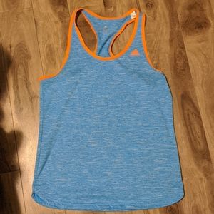 Adidas blue and orange racer back